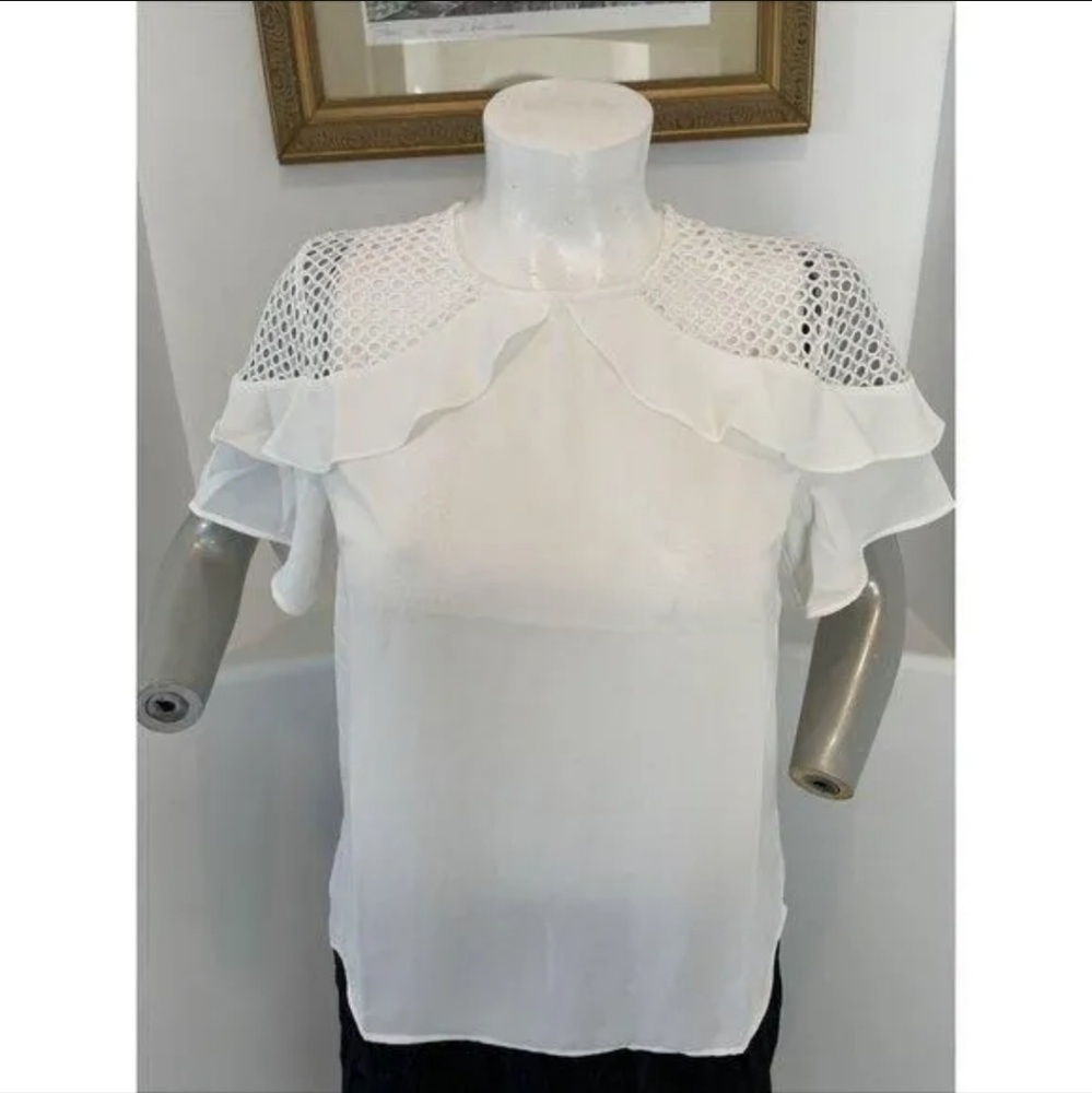 Shilla Crotchet Detail Top